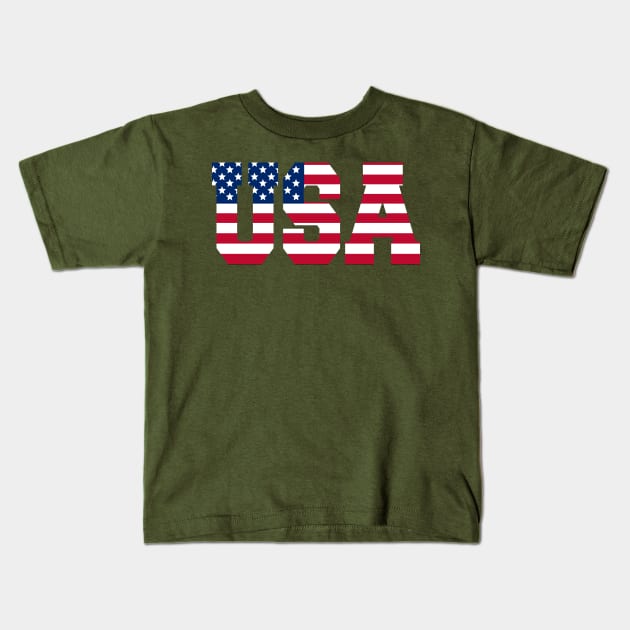 usa Kids T-Shirt by martian